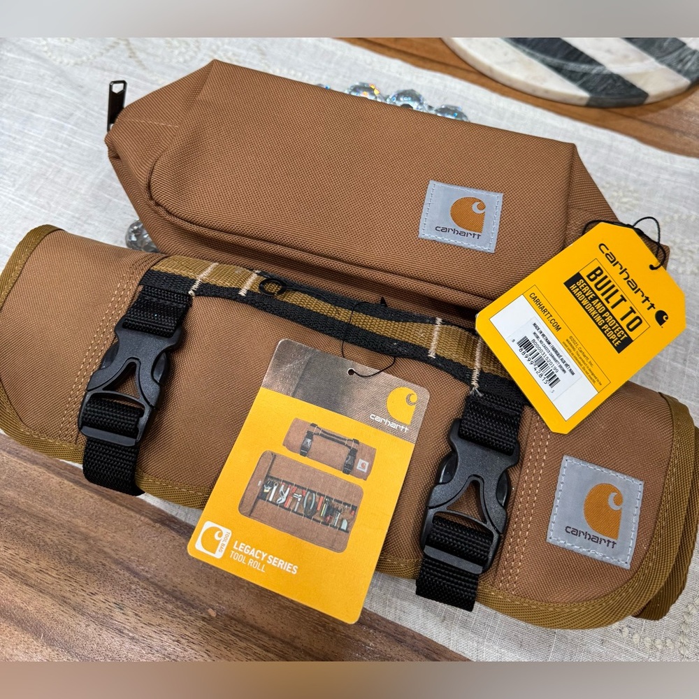 CARHARTT TRAVEL CASE MAKE-UP TOOL STORAGE BAG BUNDLE BRAND NEW NWT 100%AUTHENTIC